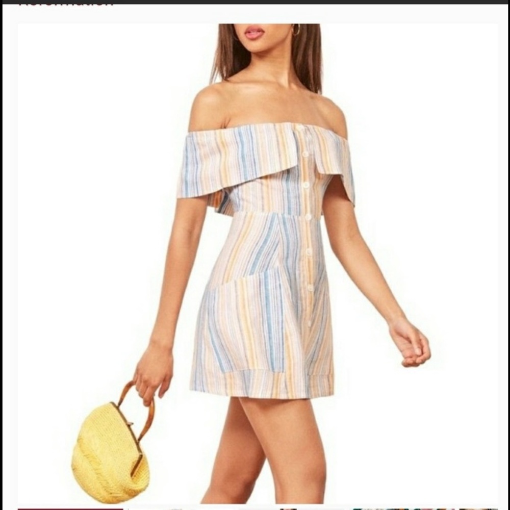 Reformation Linen Marbella Landy dress